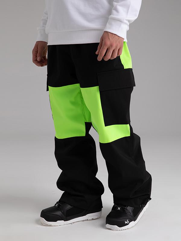 Searipe Winter Freerider Colorblock Cargo-Schneehose für Herren