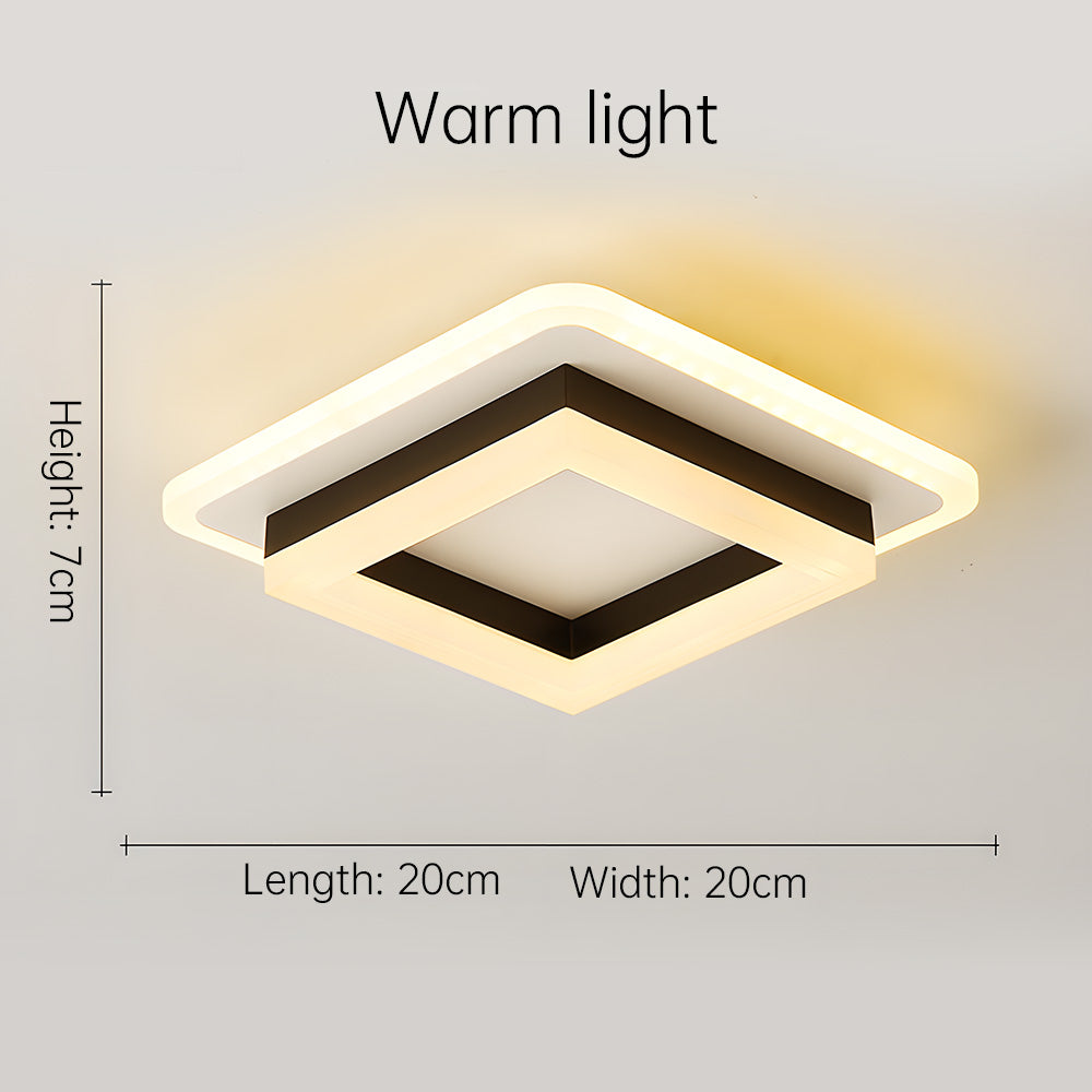 Luvano LED Deckenleuchte eckig flach modern
