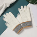 Snowverb Winter Winddichte Strickhandschuhe mit Muster