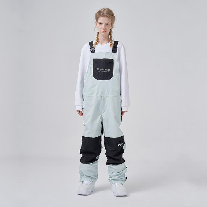 RAWRWAR Mountain Discover Colorblock Ski-Latzhose für Herren