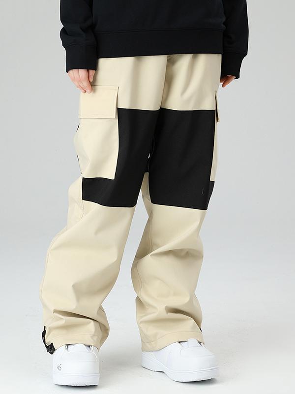 Searipe Winter Freerider Colorblock Cargo-Schneehose für Herren