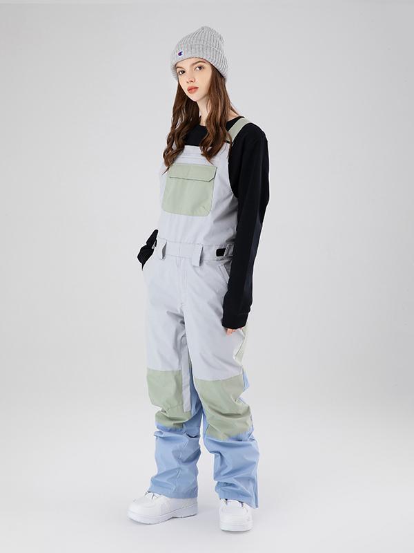 Searipe Mountain Discover Colorblock Skihose für Damen (Latzhose)