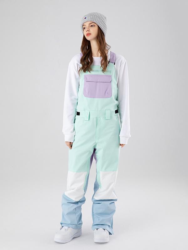 Searipe Mountain Discover Colorblock Skihose für Damen (Latzhose)