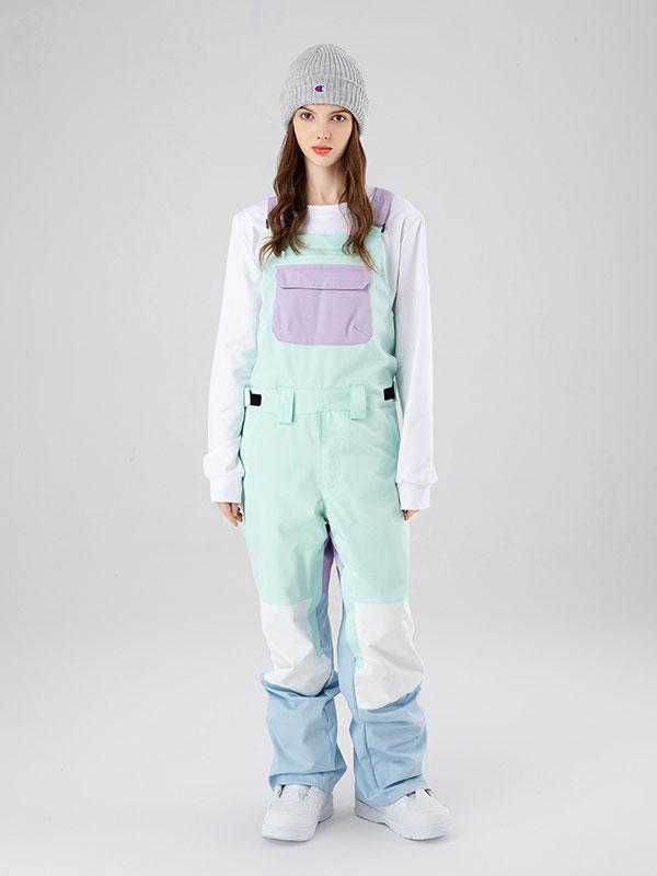 Searipe Mountain Discover Colorblock Skihose für Damen (Latzhose)