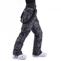 RIIVIYELE Herren Winter-Berg-Schneehose Ski-Latzhose