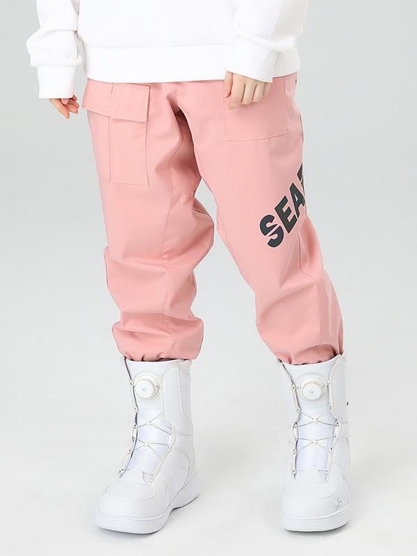 Searipe Unisex Winter-Schneehose mit reflektierenden Buchstaben für Herren und Damen