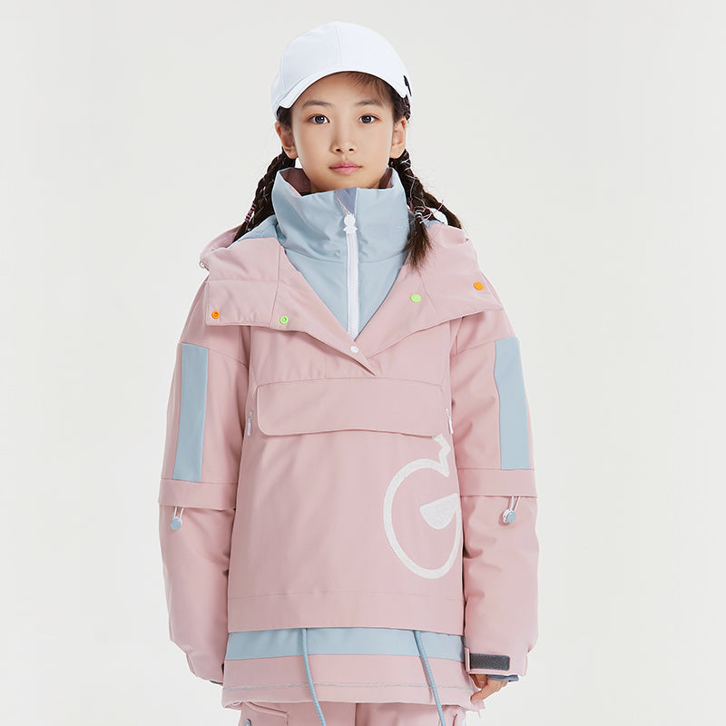 Kids High Experience Boundary Line Winter Sportswear Waterproof Ski Jacket