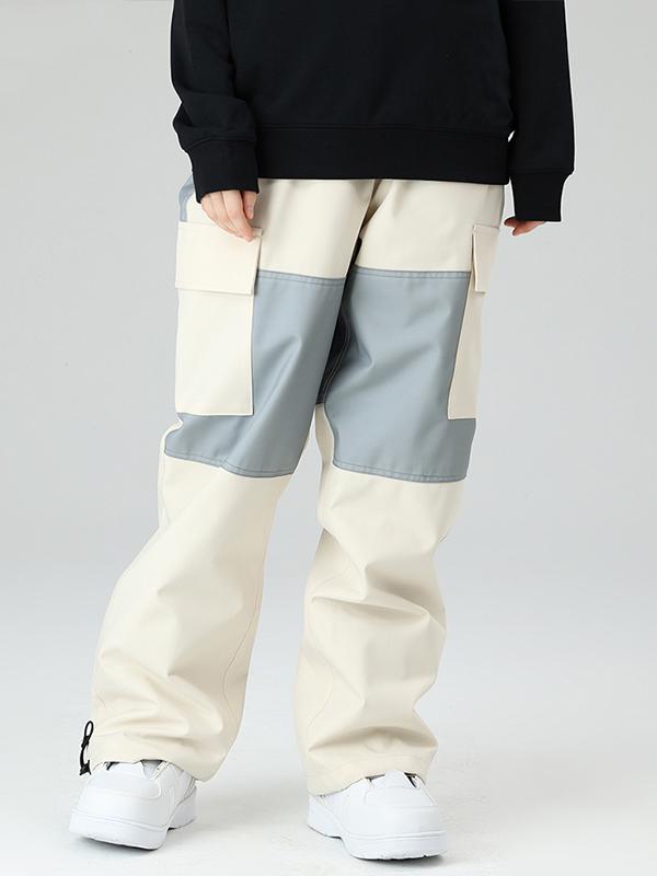 Searipe Winter Freerider Colorblock Cargo-Schneehose für Herren