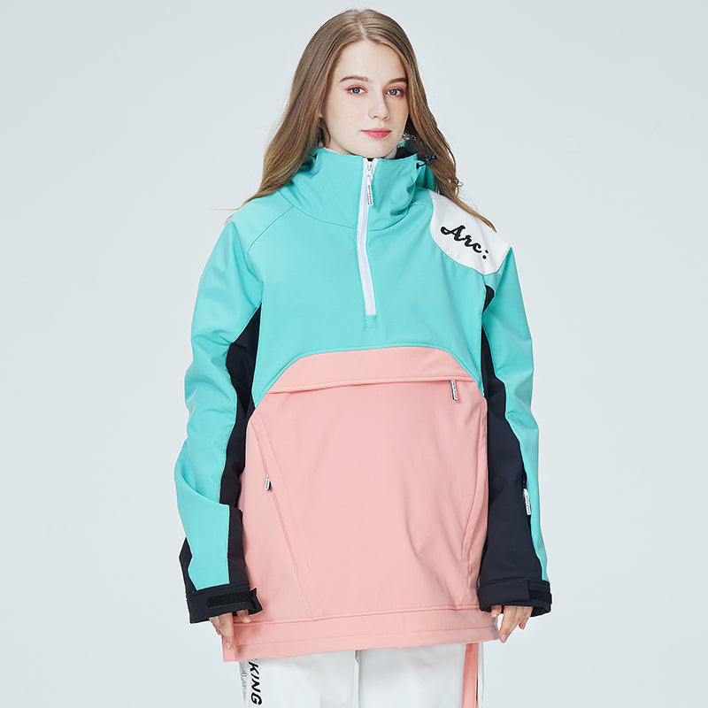 Arctic Queen Mountain Star Color Block Anorak-Schneejacke für Damen