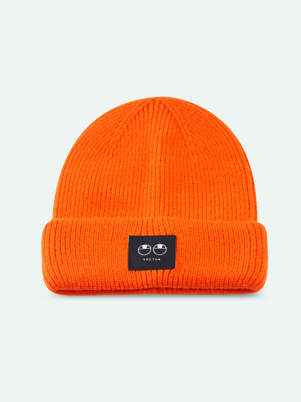 Unisex-Strickmütze mit fröhlichem Gesicht
