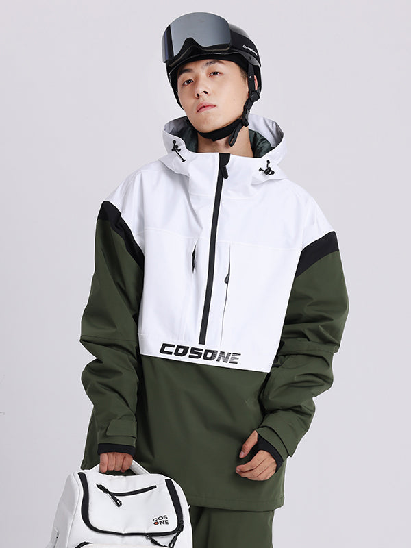 Cosone Powdreamer Colorblock Anorak-Schneejacke für Herren