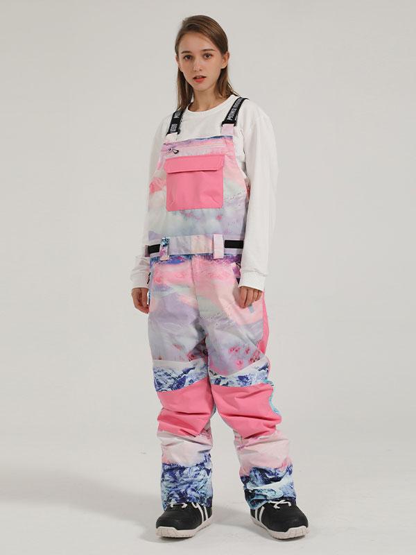Damen Skihose mit Trägern Gsou Snow Mountain Discover Colorblock
