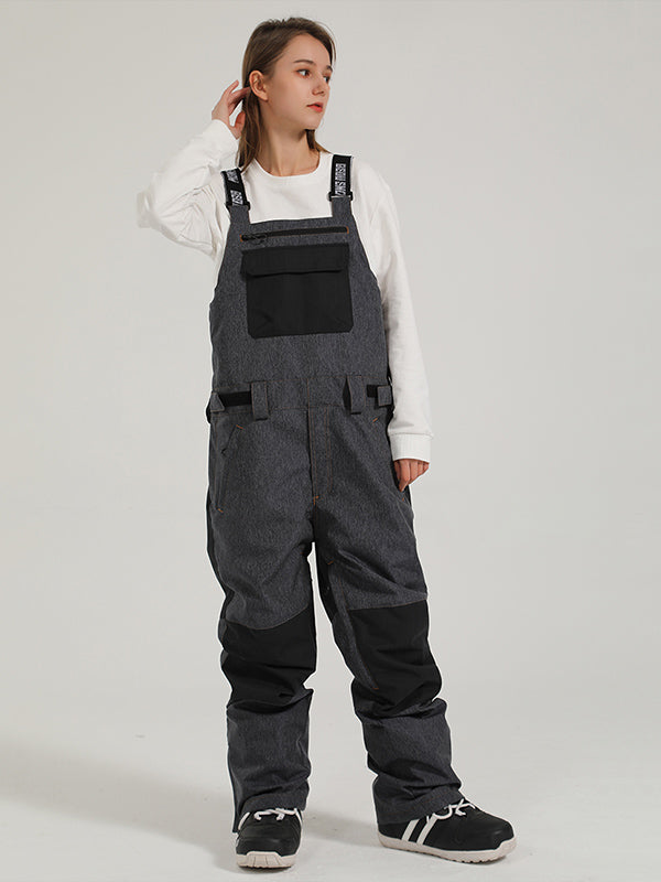 Damen Skihose mit Trägern Gsou Snow Mountain Discover Colorblock