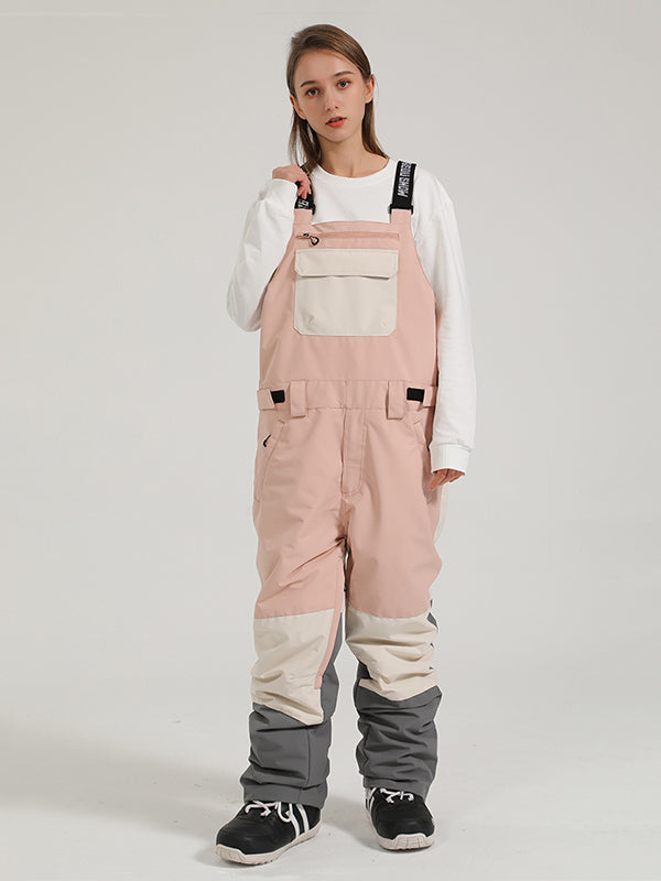 Damen Skihose mit Trägern Gsou Snow Mountain Discover Colorblock