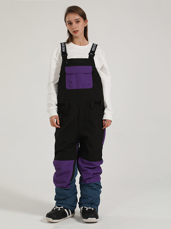 Damen Skihose mit Trägern Gsou Snow Mountain Discover Colorblock