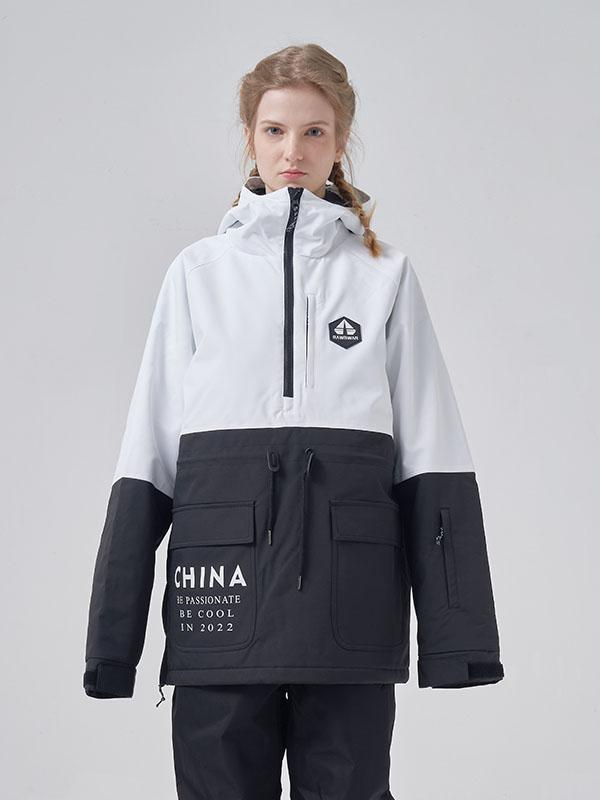 RAWRWAR Winter Infinity Colorblock Parka Schneejacke für Herren