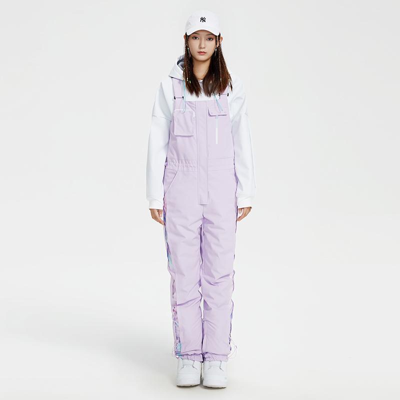 Damen High Experience Winter Stylish Mountain Discover Snowboardhose Ski-Latzhose