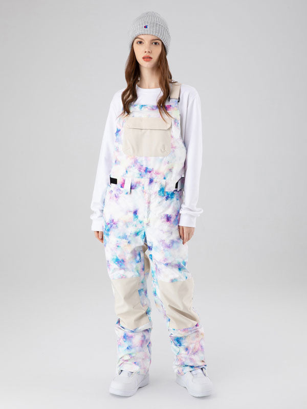 Searipe Mountain Discover Bunte Skihosen-Latzhose für Damen