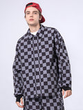 RAWRWAR Schachbrett-Snowboardjacke für Herren