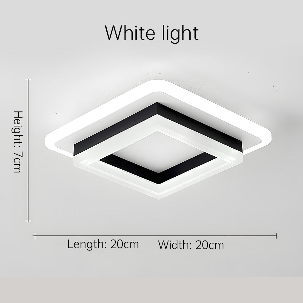 Luvano LED Deckenleuchte eckig flach modern