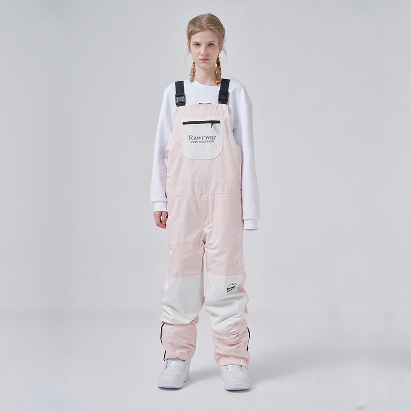 RAWRWAR Mountain Discover Colorblock Ski-Latzhose für Herren