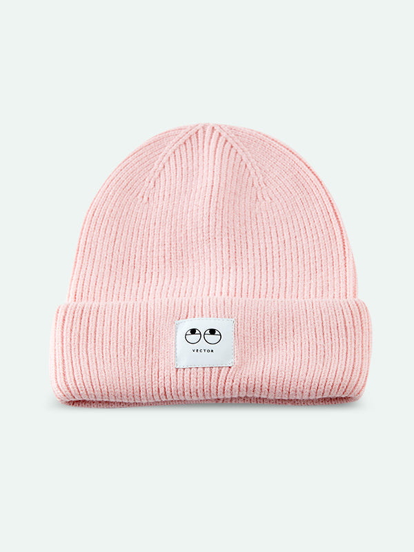 Unisex-Strickmütze mit fröhlichem Gesicht