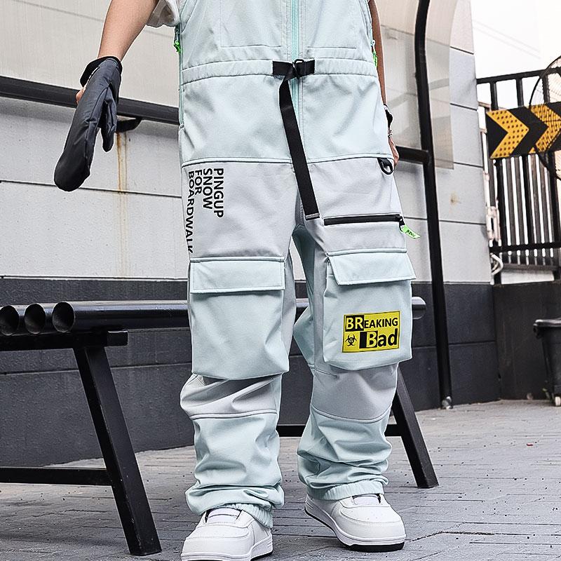 Snowverb Damen Windblock Tech Wasserdichte Bad Breaking Pro Skihose Latzhose