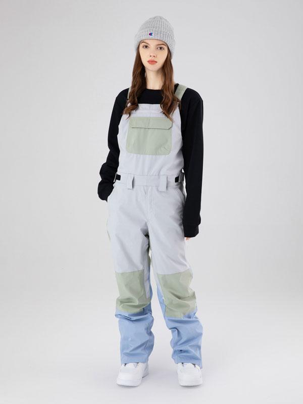 Searipe Mountain Discover Colorblock Skihose für Damen (Latzhose)