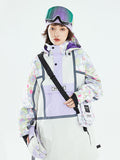 Damen-Unisex-Winteranorak mit reflektierenden, farbenfrohen Elementen von Vector (Anorak, Schneejacke)