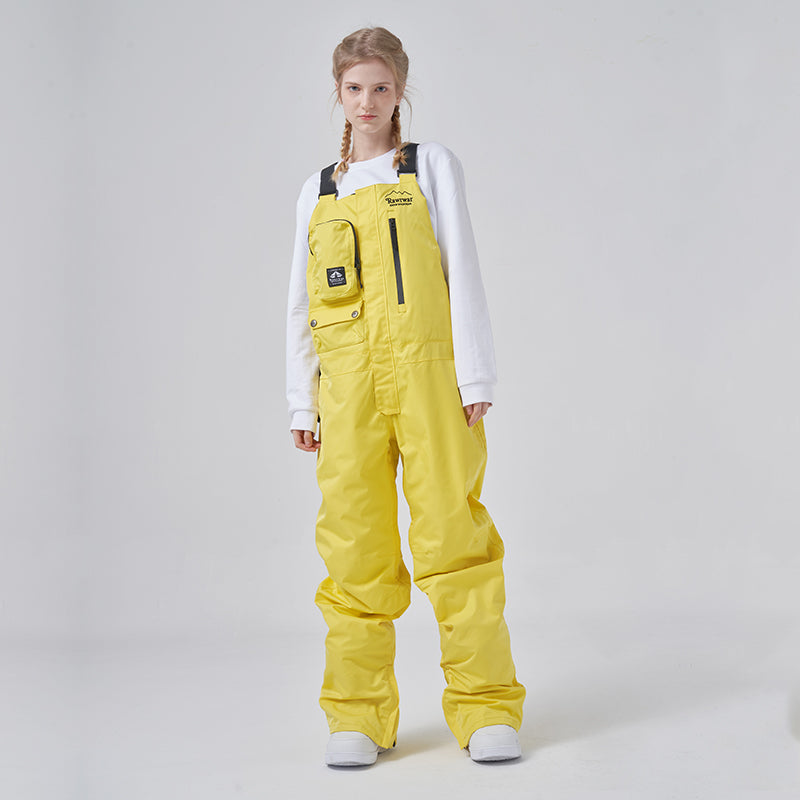RAWRWAR Ice Storm Pocket Solid Snow Bib Pants für Damen