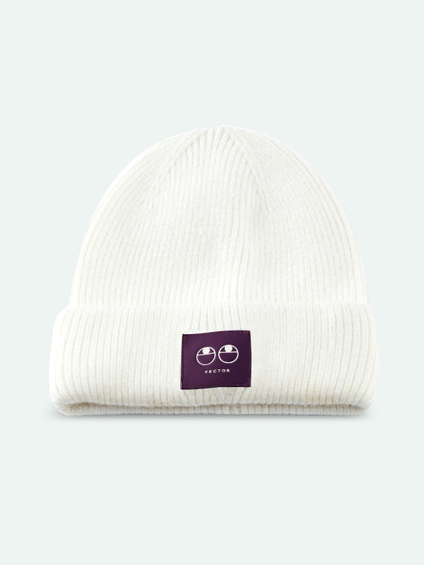Unisex-Strickmütze mit fröhlichem Gesicht