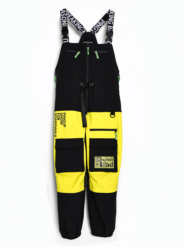 Pingup Unisex Breaking Bad Snowboardhose Latzhose für Herren