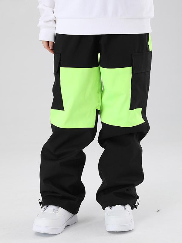 Searipe Winter Freerider Colorblock Cargo-Schneehose für Herren