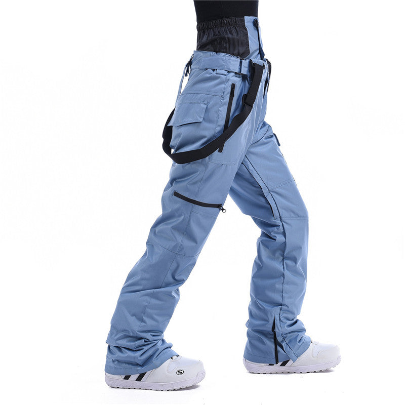 RIIVIYELE Damen Winter Mountain Snow Pants Ski Latzhose
