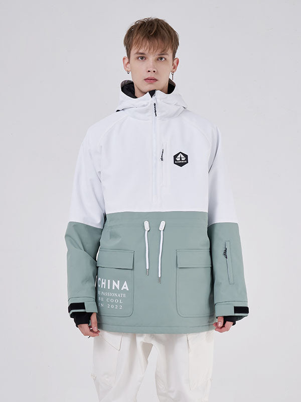 RAWRWAR Winter Infinity Colorblock Parka Schneejacke für Damen