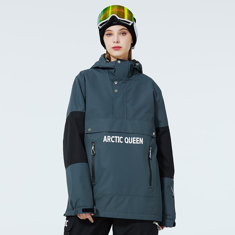 SnowCrest FrostTrek Anorakjacke für Herren mit halbem Reißverschluss