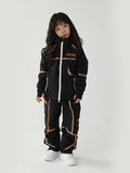 Kinder Air Pose Mountain Breaker Cargo-Schneeanzug mit Streifen – Skijacke und Hose