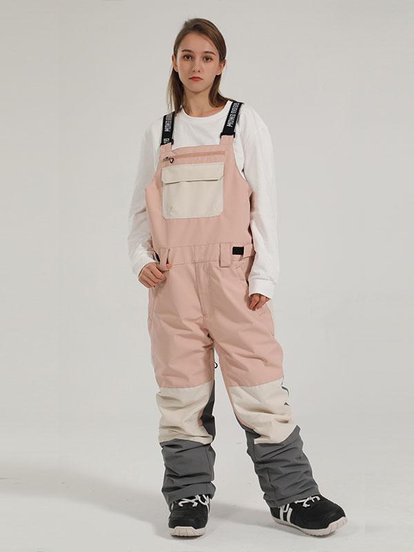 Damen Skihose mit Trägern Gsou Snow Mountain Discover Colorblock