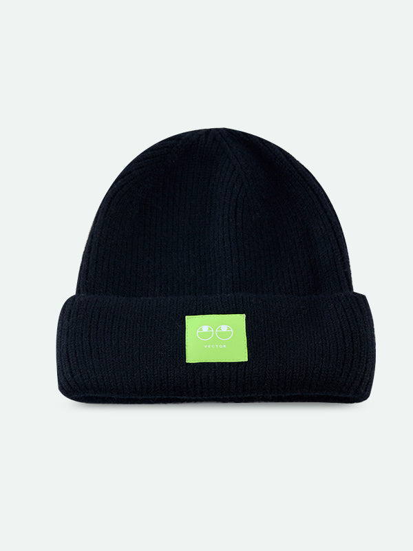 Unisex-Strickmütze mit fröhlichem Gesicht