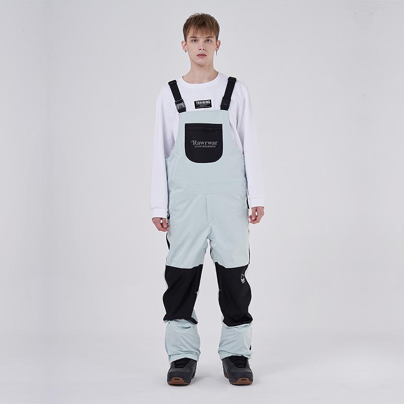 RAWRWAR Mountain Discover Colorblock Ski-Latzhose für Herren
