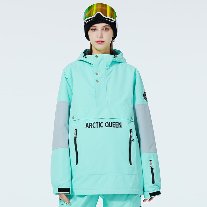 SnowCrest FrostTrek Anorakjacke für Herren mit halbem Reißverschluss