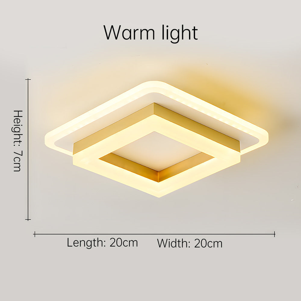 Luvano LED Deckenleuchte eckig flach modern