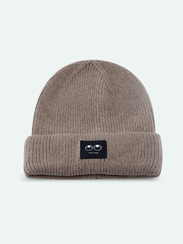 Unisex-Strickmütze mit fröhlichem Gesicht