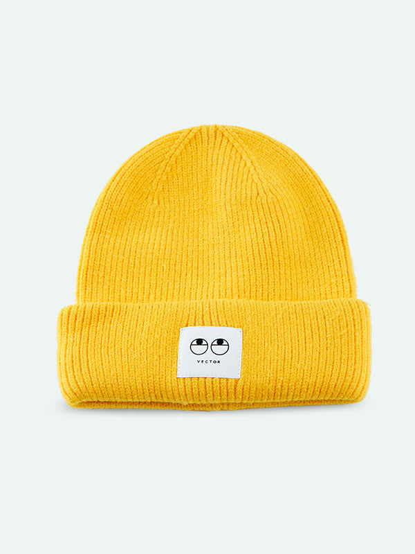 Unisex-Strickmütze mit fröhlichem Gesicht