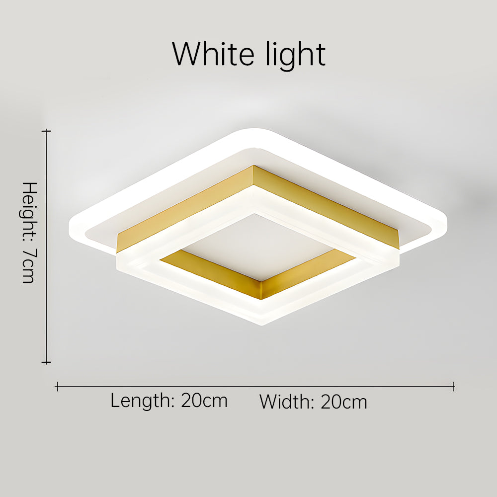 Luvano LED Deckenleuchte eckig flach modern