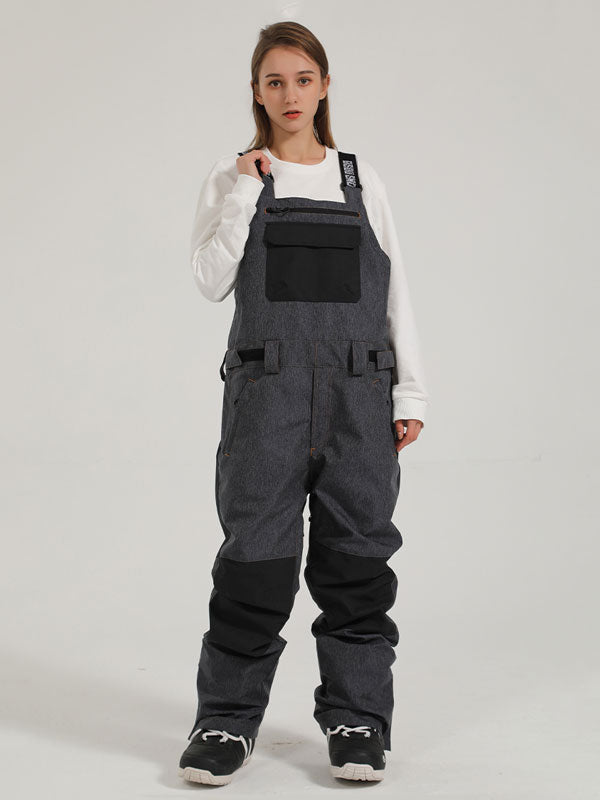 Gsou Snow Mountain Discover Colorblock Ski-Latzhose für Damen