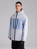 Searipe Independent Colorblock Windbreaker-Schneejacke für Herren