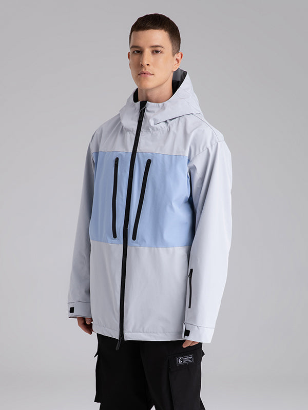 Searipe Independent Colorblock Windbreaker-Schneejacke für Herren