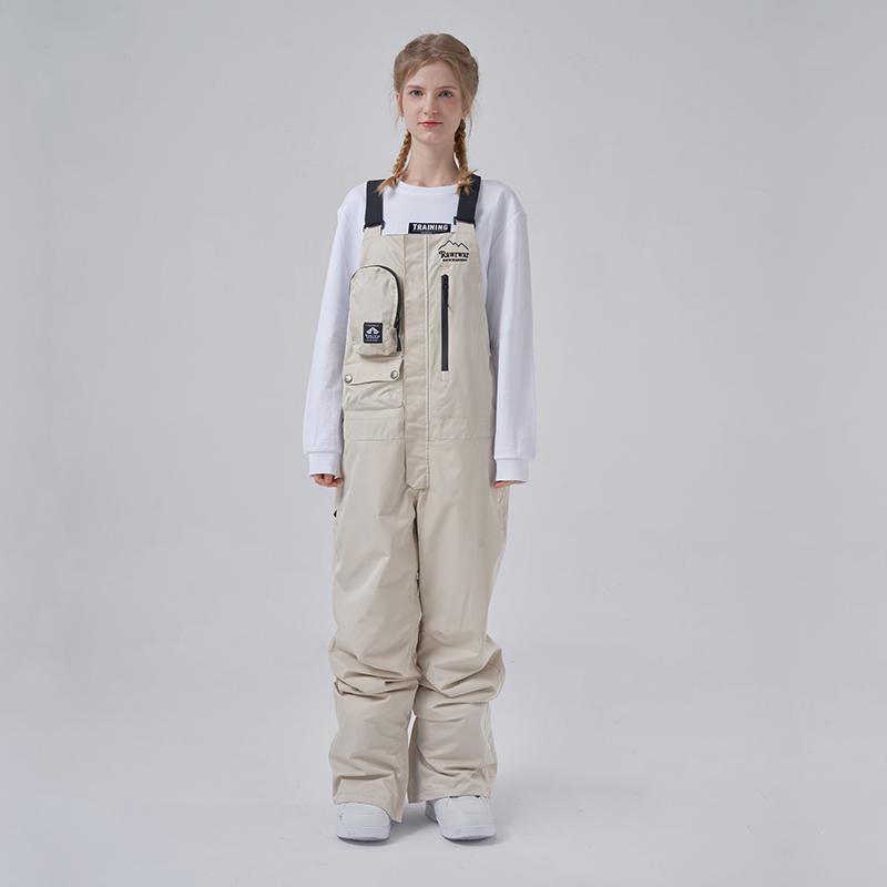 RAWRWAR Ice Storm Pocket Solid Snow Bibs Pants für Herren