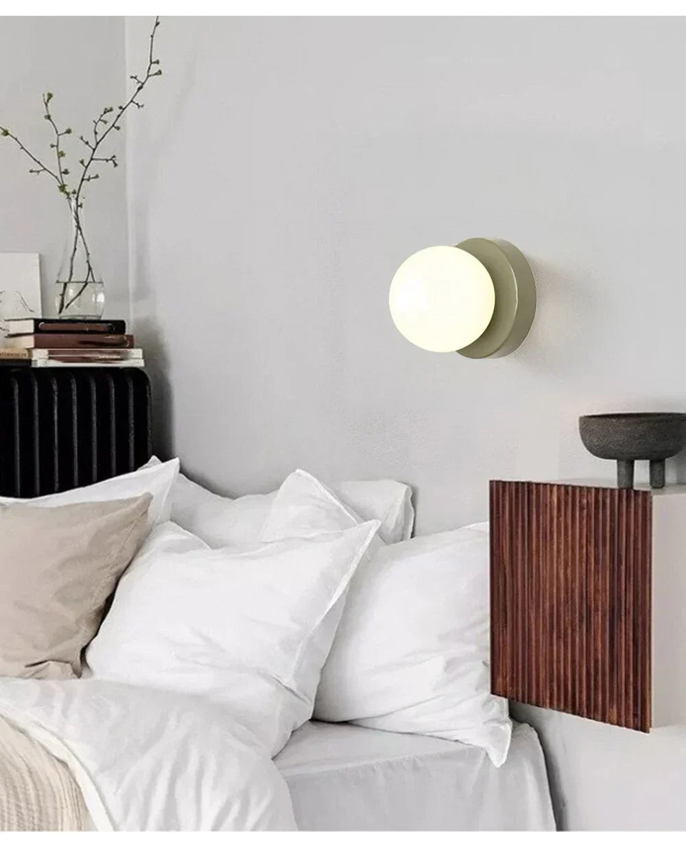 Luvano Macaron LED Wandleuchte Buntglas